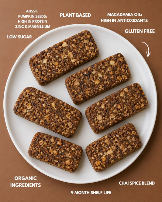 Roasted Almond, Cinnamon & Chai Wellness Bars | 5 Pack