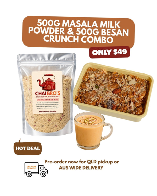 500g Milk Masala Powder & 500g Besan Crunch September Combo