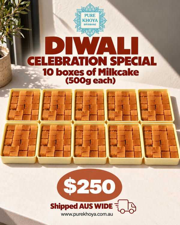 10 Boxes Of Milkcake Diwali Bundle (500g each)
