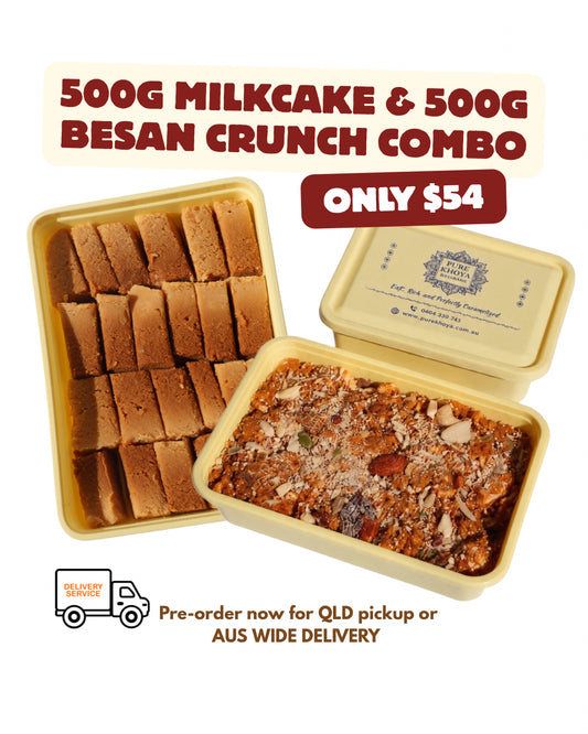500g Milkcake & 500g Besan Crunch Combo $54
