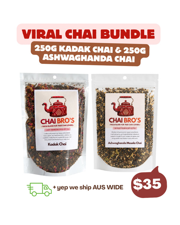 250g Kadak Chai & 250g Ashwaghanda Chai Bundle