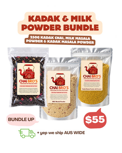 250g Kadak Chai & 250g Milk Masala Powder & 250g Kadak Milk Masala Powder