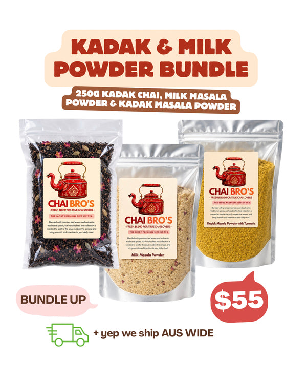 250g Kadak Chai & 250g Milk Masala Powder & 250g Kadak Milk Masala Powder