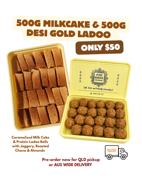 500g Milkcake & 500g Desi Gold Protein Balls Combo