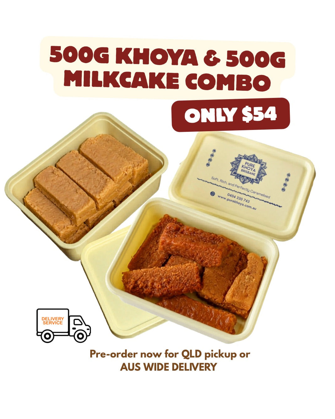 500g Milkcake & 500g Khoya Combo
