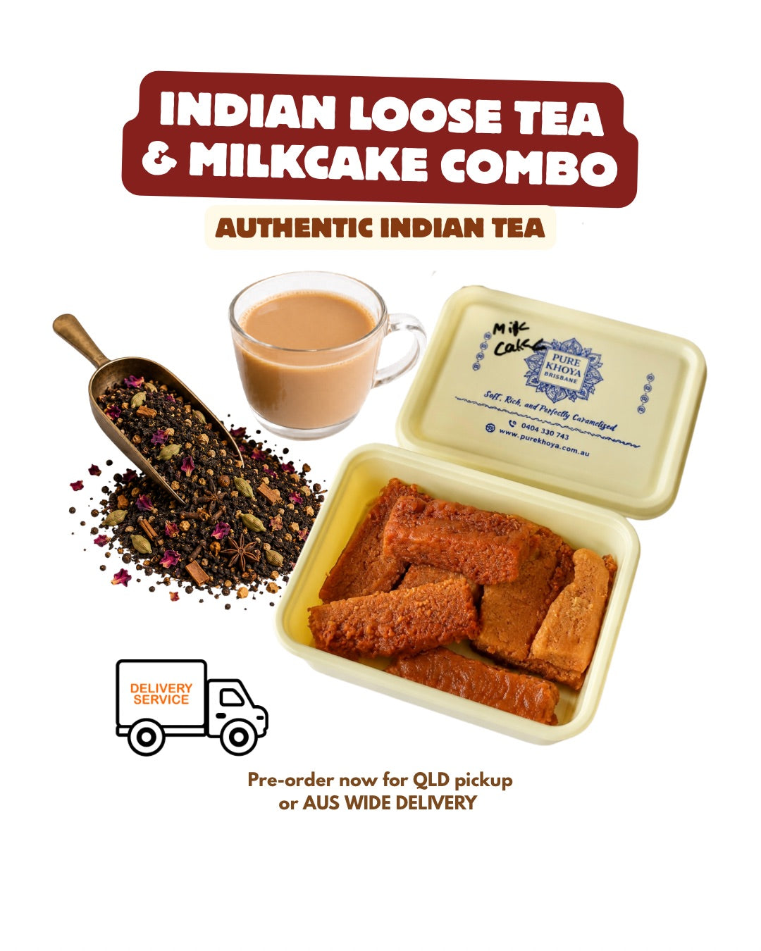 Premium Indian Chai
 & Milkcake Combo