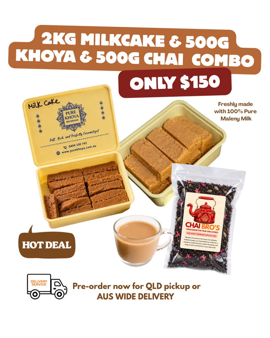 2kg Milkcake 500g Khoya & 500g Chai Tea