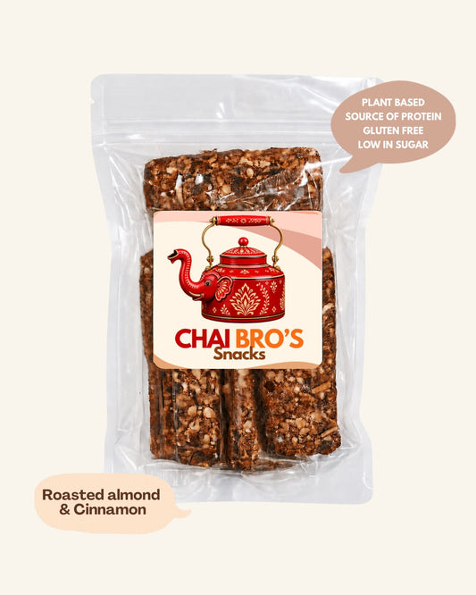 Roasted Almond, Cinnamon & Chai Wellness Bars | 5 Pack
